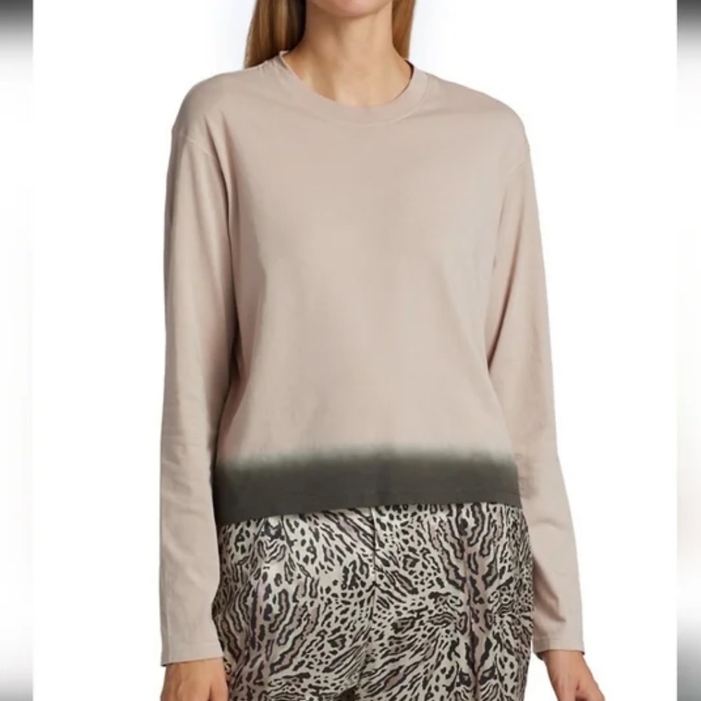 ATM Long Sleeve Quartz Flint Dip Dye Shirt Size L NWT